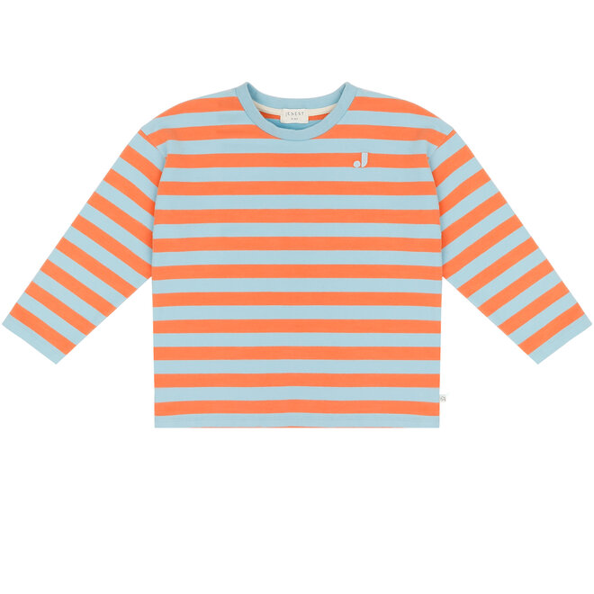Jenest - Moos oversized sweat t-shirt/Orange blue