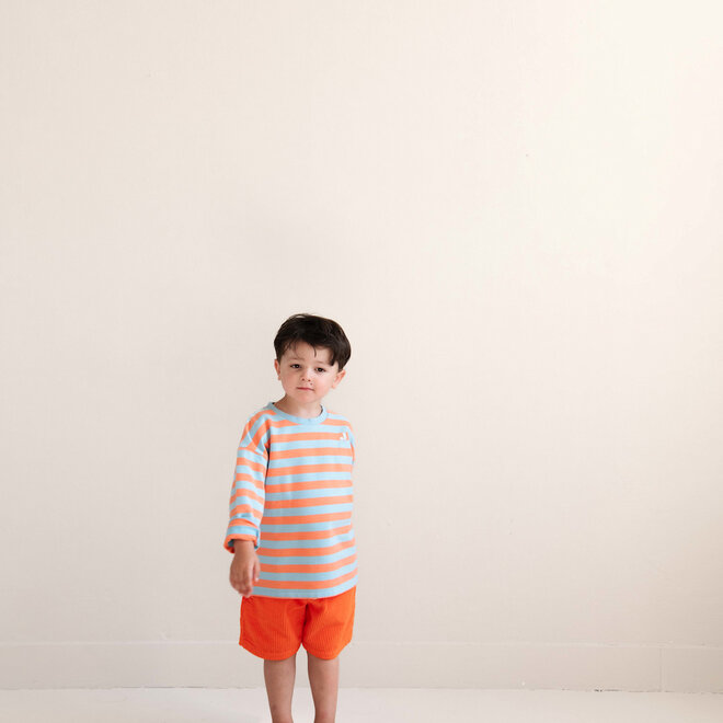 Jenest - Moos oversized sweat t-shirt/Orange blue