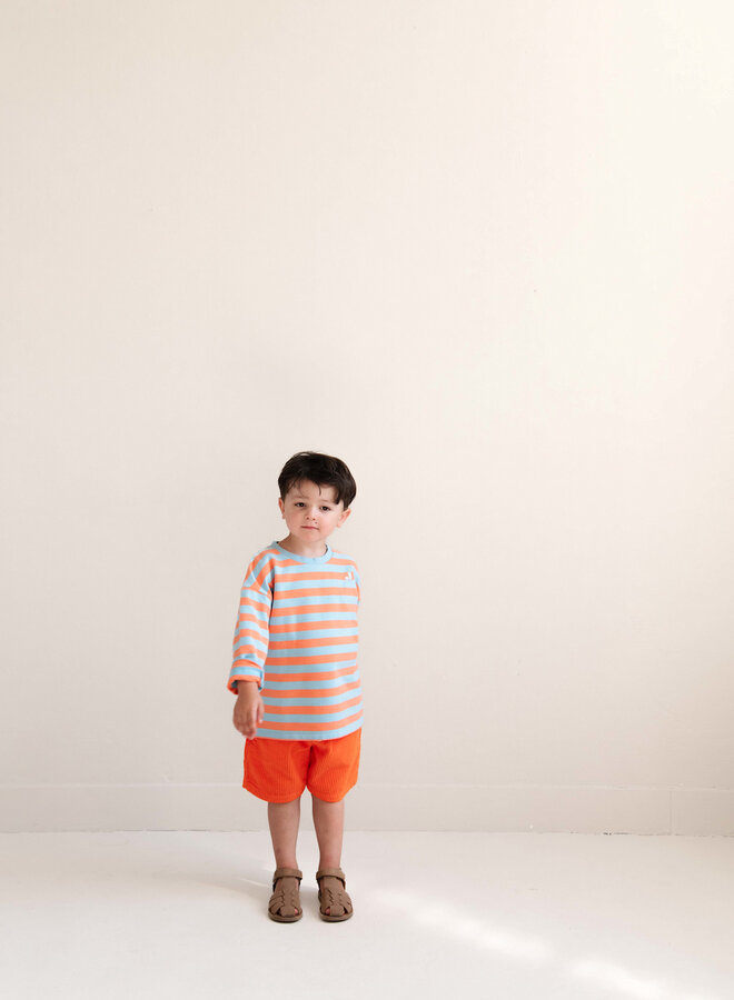 Jenest - Moos oversized sweat t-shirt/Orange blue