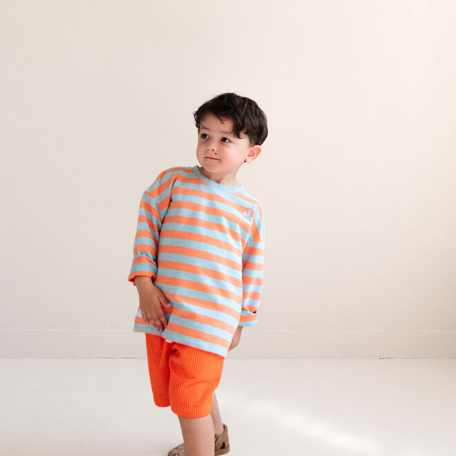 Jenest - Moos oversized sweat t-shirt/Orange blue