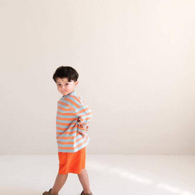 Jenest - Moos oversized sweat t-shirt/Orange blue