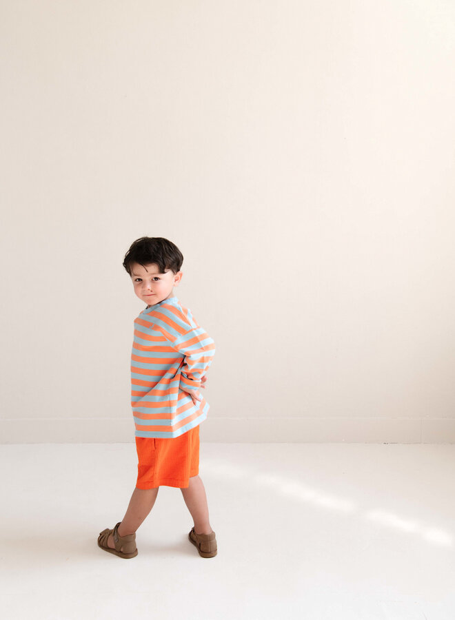 Jenest - Moos oversized sweat t-shirt/Orange blue