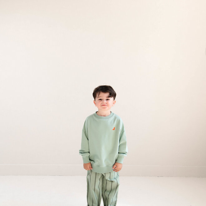 Jenest - Kick pants/Sage green stripe