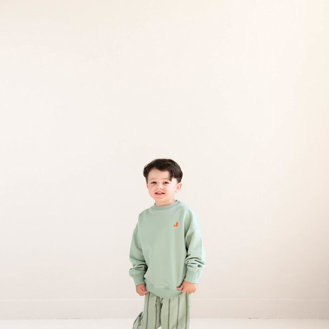 Jenest - Happy bird sweater/Sage green