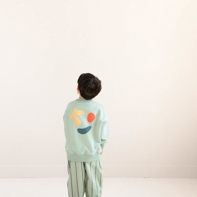 Jenest - Happy bird sweater/Sage green