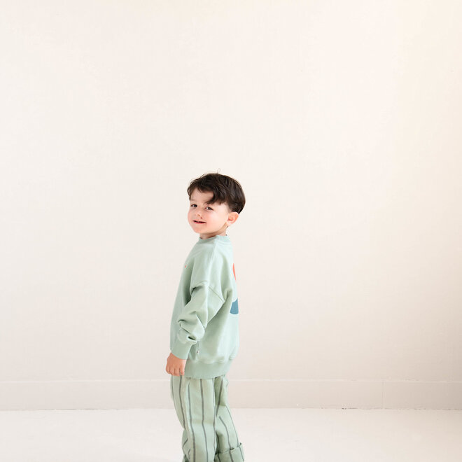 Jenest - Happy bird sweater/Sage green