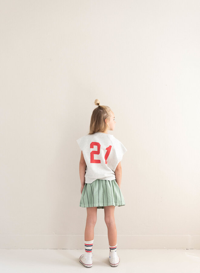 Jenest - Sasha skirt/Sage green stripe