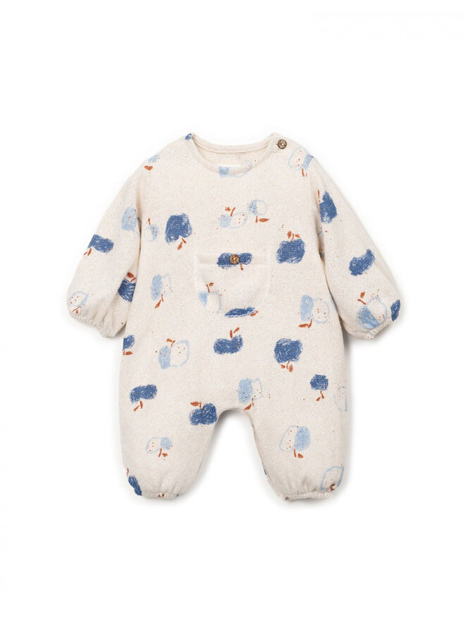 Play Up - Printed jersey jumpsuit Apples lisboa