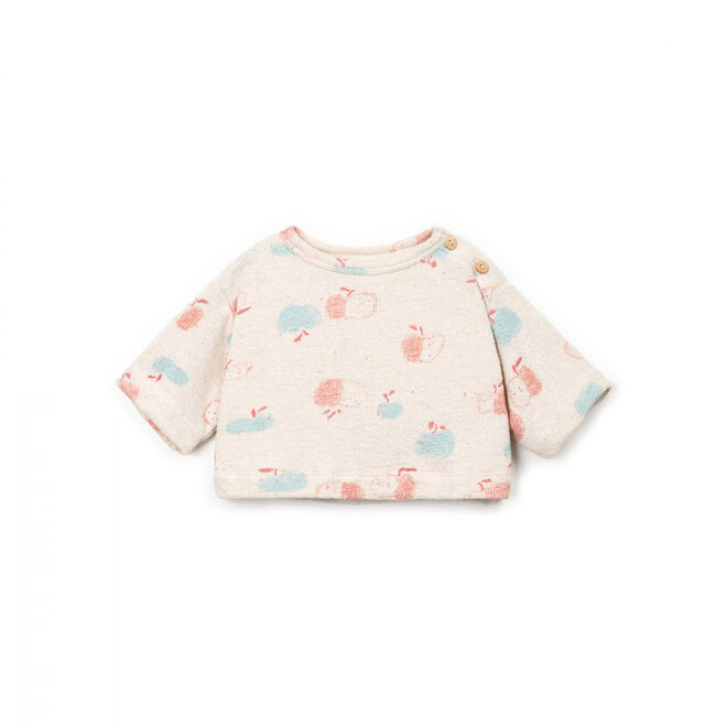 Play Up - Printed jersey sweater Apples