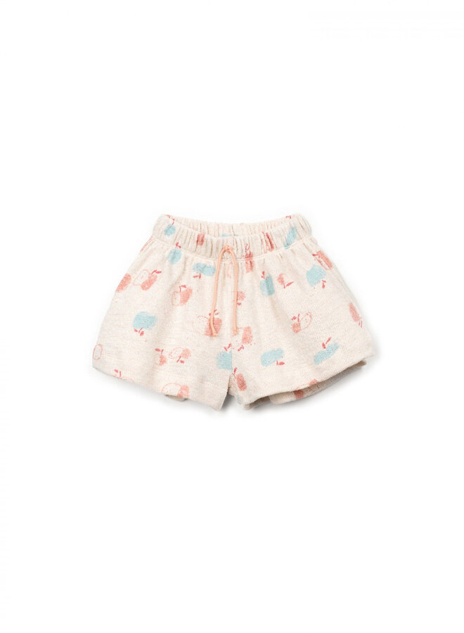 Play Up - Printed jersey shorts Apples