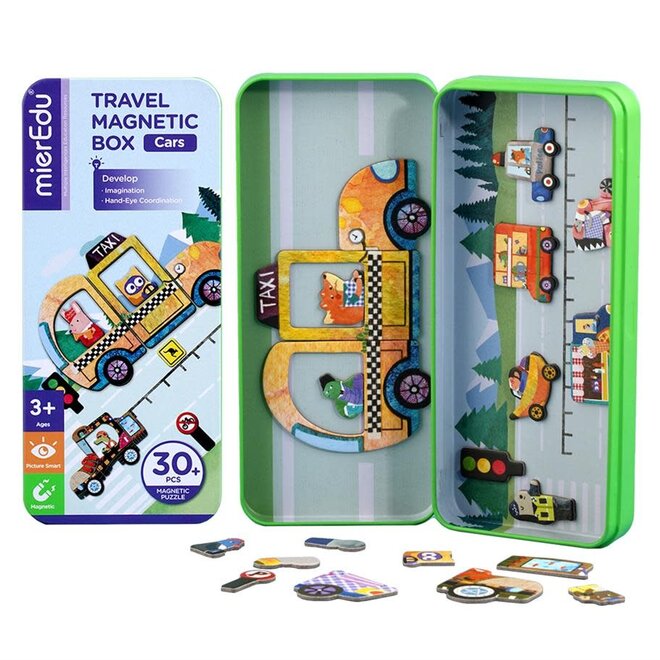 MierEdu Magnetic puzzle box Vehicles