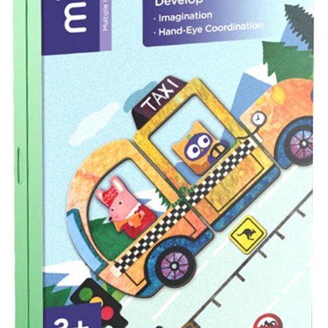 MierEdu Magnetic puzzle box Vehicles
