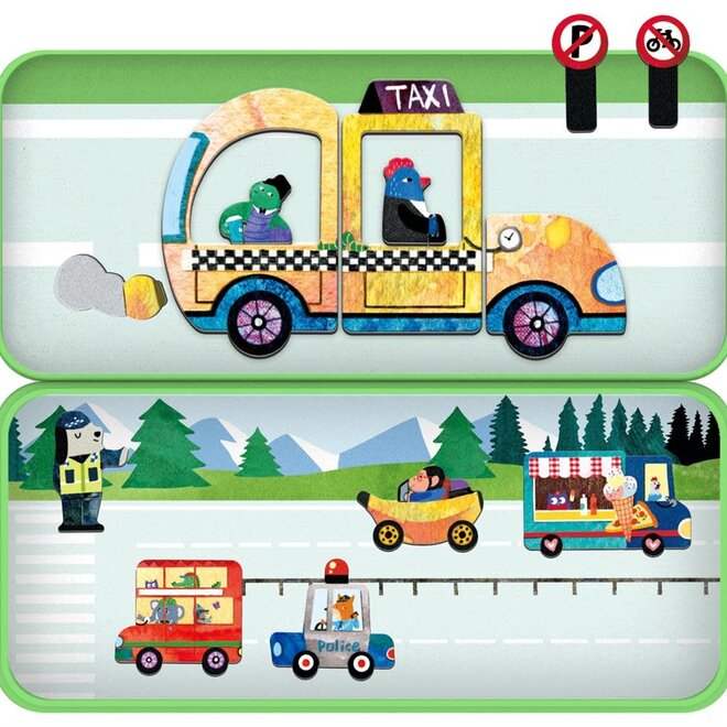 MierEdu Magnetic puzzle box Vehicles