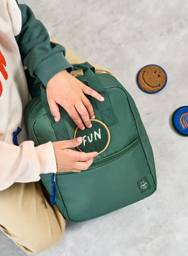 Lässig - Mini square backpack Little Gang dark green