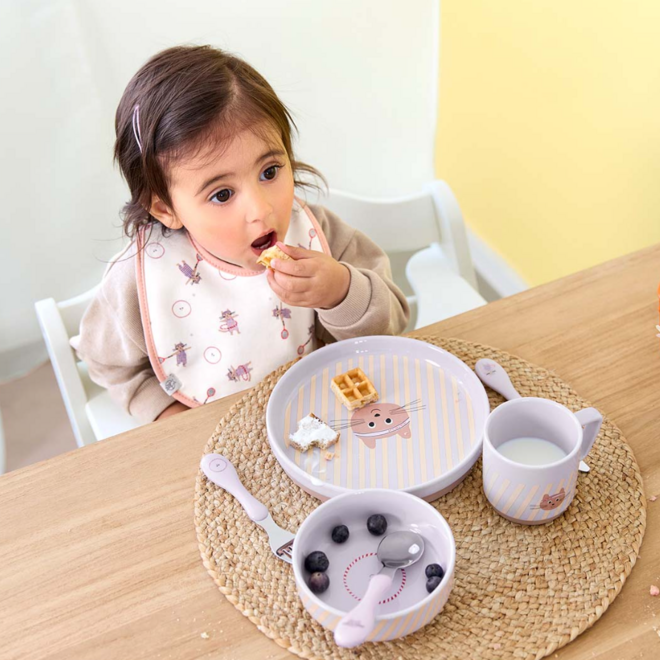 Lässig - Dish Set Porcelain Tiny Team Cat