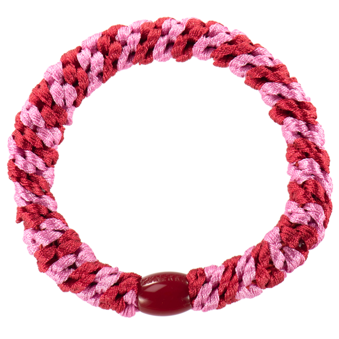 KKNEKKI Red-Bubblegum stripe