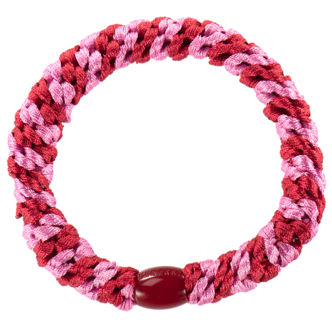 KKNEKKI Red-Bubblegum stripe