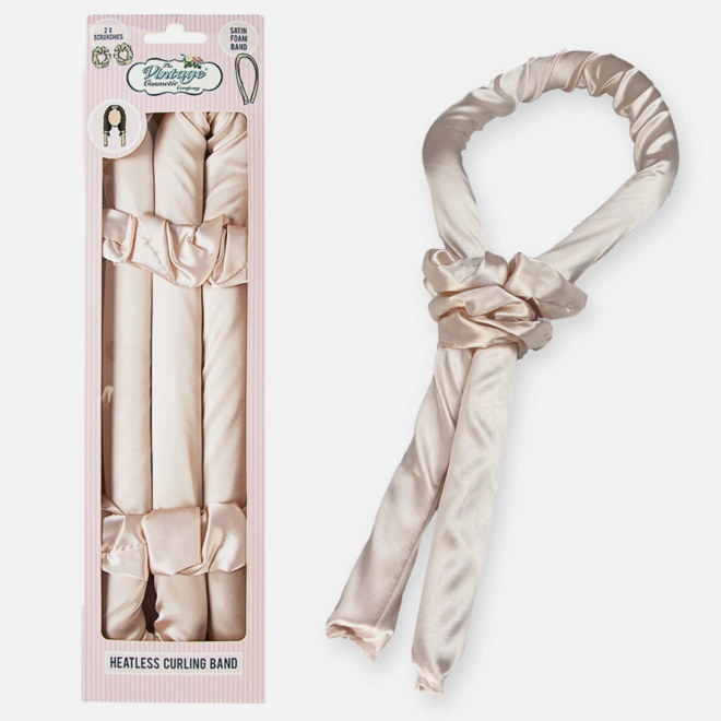 Upper Canada - Vintage Heatless Satin Foam Curler - Pink