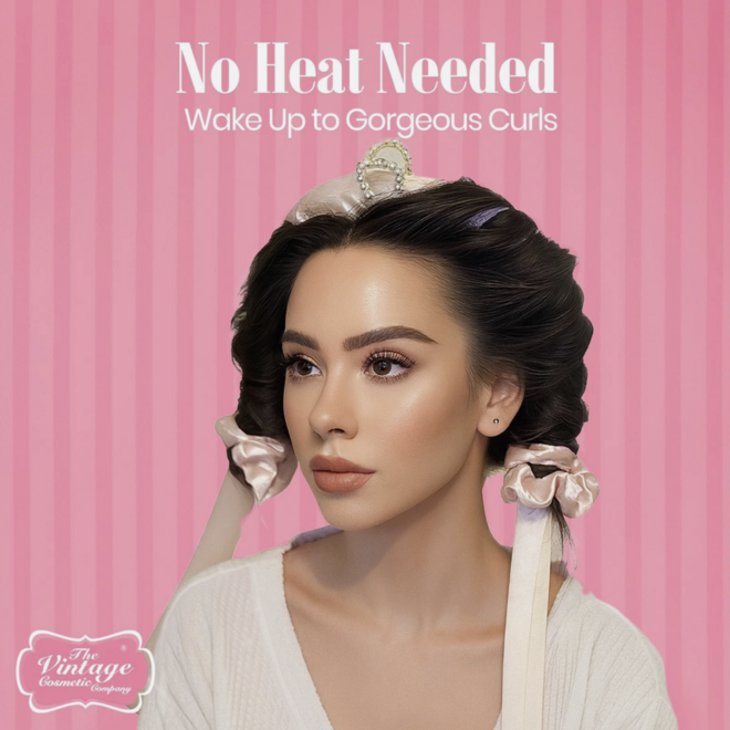 Upper Canada - Vintage Heatless Satin Foam Curler - Pink