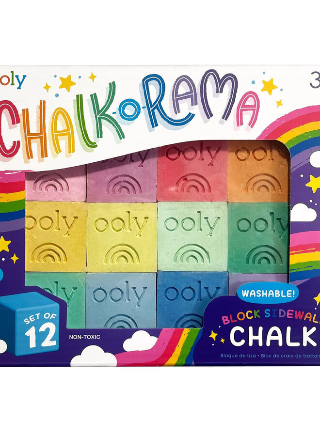 Ooly Chalk O Rama Sidewalk Chalk- set of 12