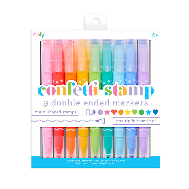 Ooly – Confetti Stamp Double Ended Markers