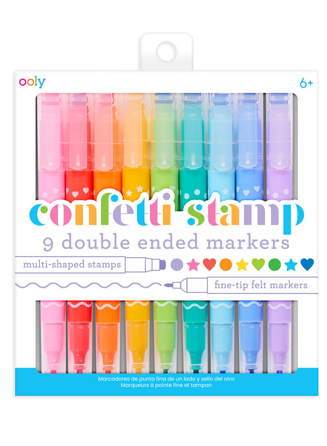Ooly – Confetti Stamp Double Ended Markers