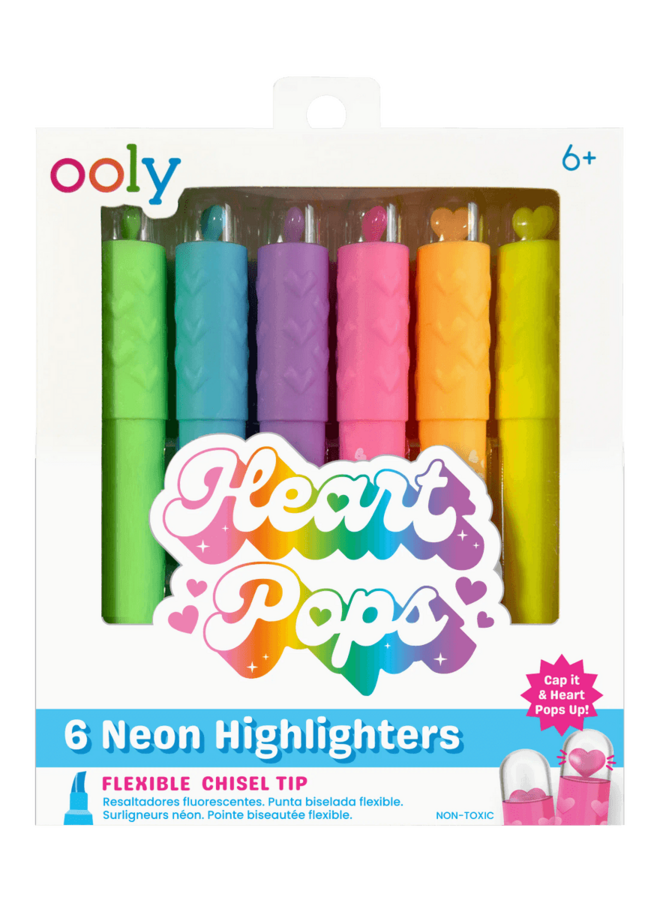 Ooly – Heart Pops Neon Highlighters