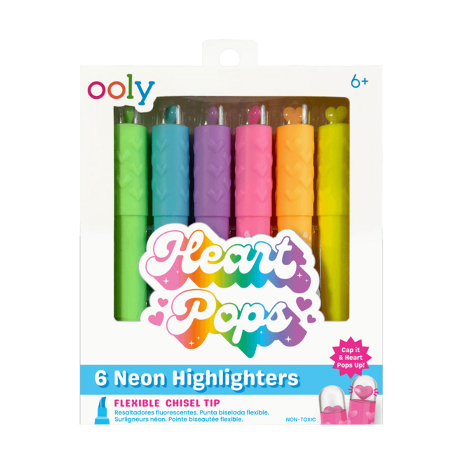Ooly – Heart Pops Neon Highlighters