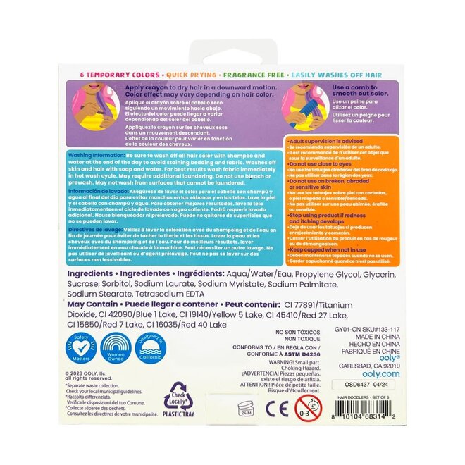 Ooly – Hair Doodlers Hair Crayons