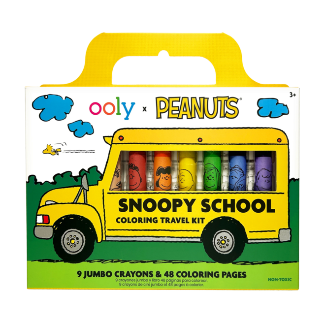Ooly – OOLY x Peanuts: Snoopy School Coloring Travel Kit