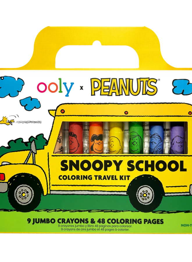 Ooly – OOLY x Peanuts: Snoopy School Coloring Travel Kit