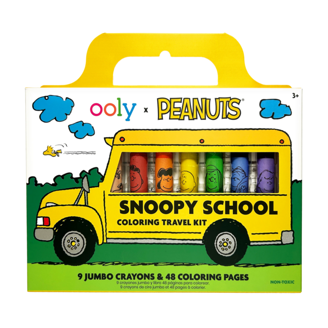 Ooly – OOLY x Peanuts: Snoopy School-kleurpakket voor onderweg