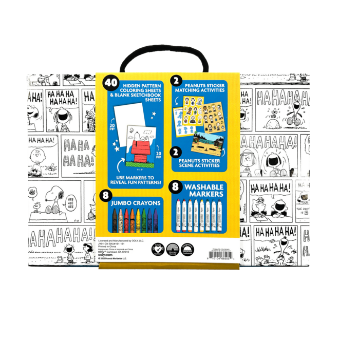 OOLY x Peanuts: Kit d'activités de coloriage et d'autocollants