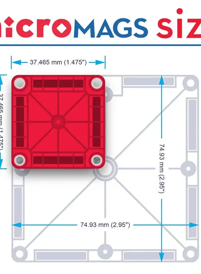 Magna Tiles - Micro Mags travel set