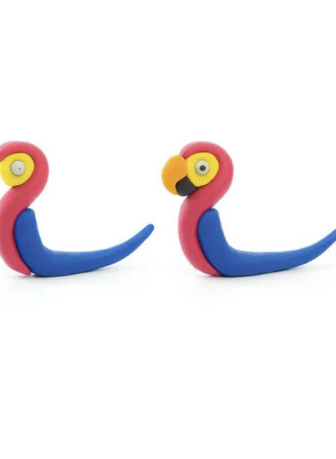 Hey Clay - Air dry clay Rainbow Ara Parrot (3 cans)