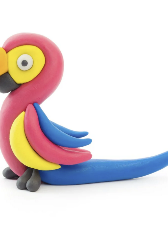 Hey Clay - Air dry clay Rainbow Ara Parrot (3 cans)