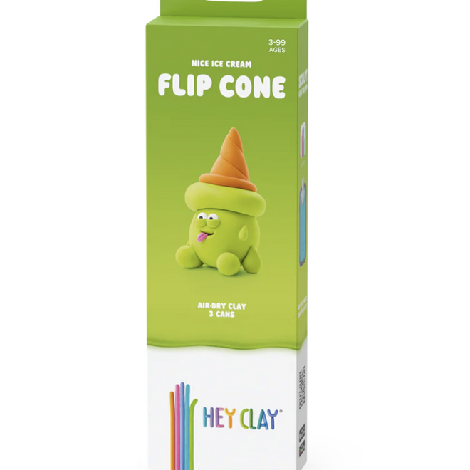 Hey Clay - Air dry clay Rainbow Ice Cream - Flipcone (3 cans)