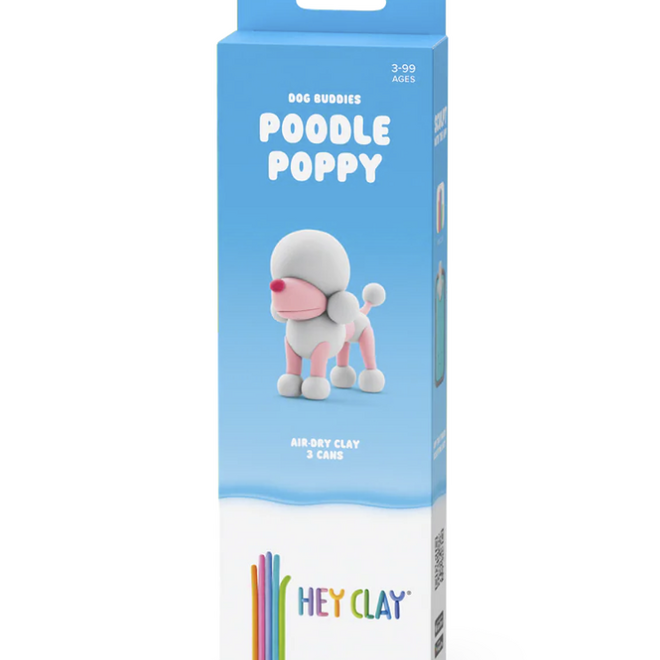 Hey Clay - Air dry clay Poodle Poppy