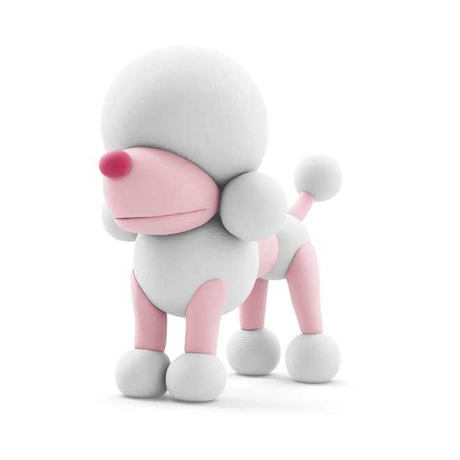 Hey Clay - Air dry clay Poodle Poppy