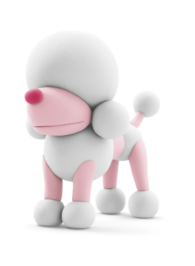 Hey Clay - Air dry clay Poodle Poppy