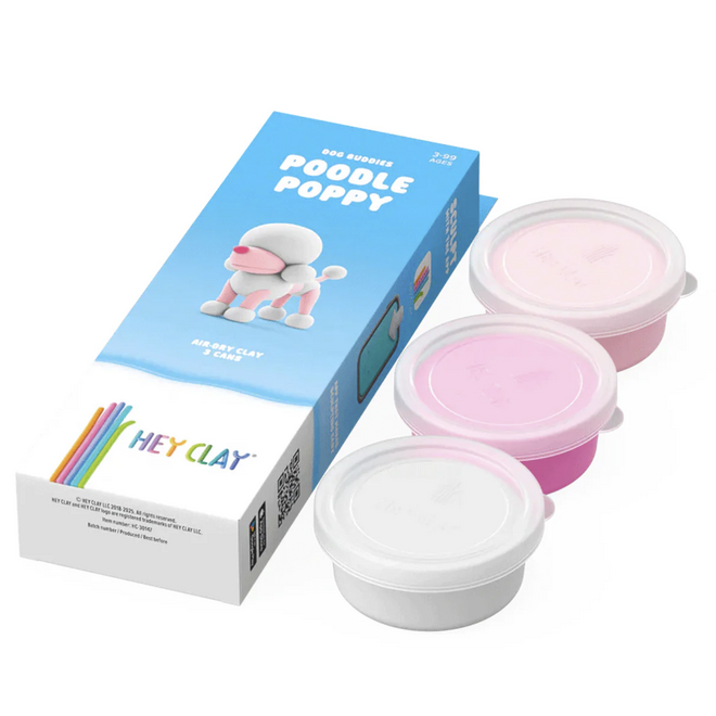 Hey Clay - Air dry clay Poodle Poppy