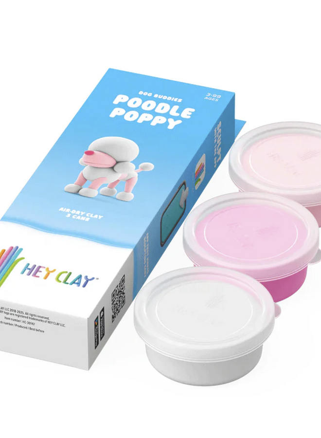 Hey Clay - Air dry clay Poodle Poppy