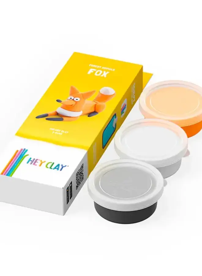 Hey Clay - Air dry clay Forest fox (3 cans)