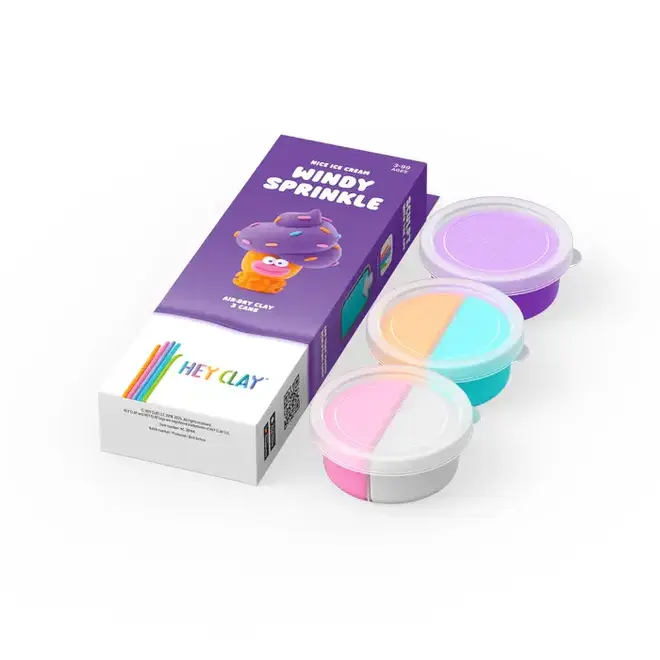 Hey Clay - Air dry Ice cream Windy Sprinkles (3 cans)