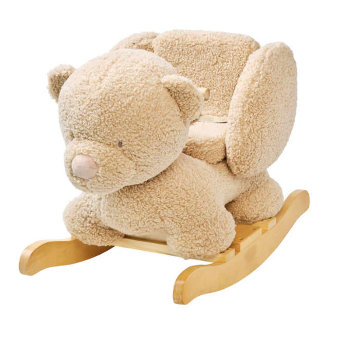 Nattou - TEDDY Schommelpaard beer ecru