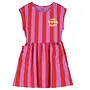 Lötiekids - Sleeveless dress Red stripes/Magenta