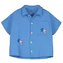 Lötiekids - Light cotton shirt Lucky star/Baja blue
