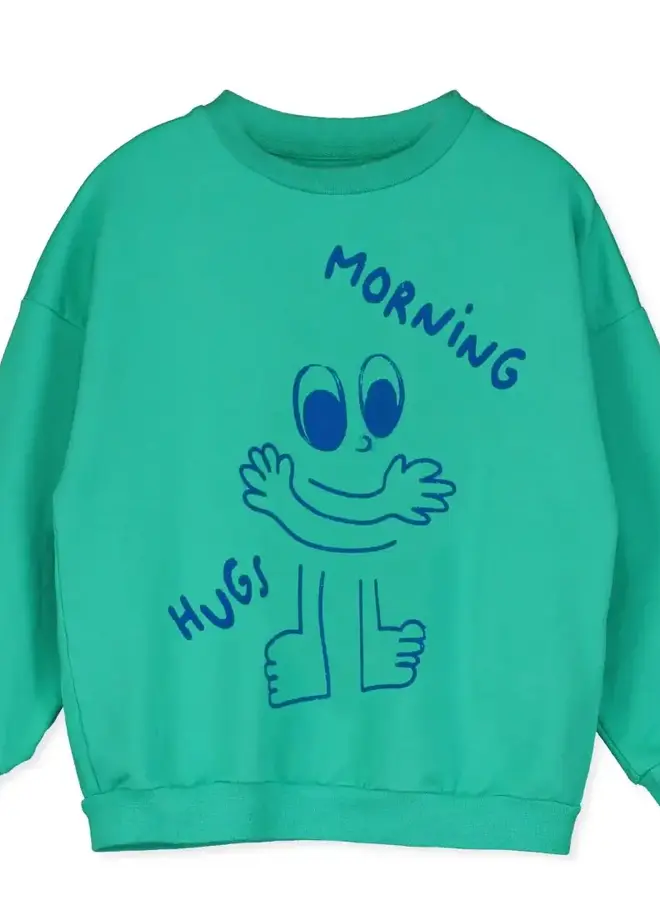 Lötiekids - Sweatshirt Morning hugs/Green