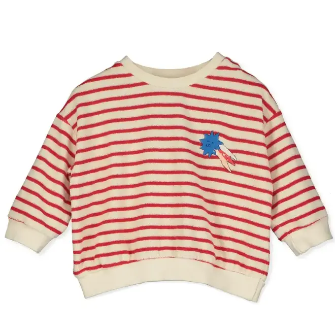 Lötiekids - Baby sweatshirt Lucky star/Stripes/Off white