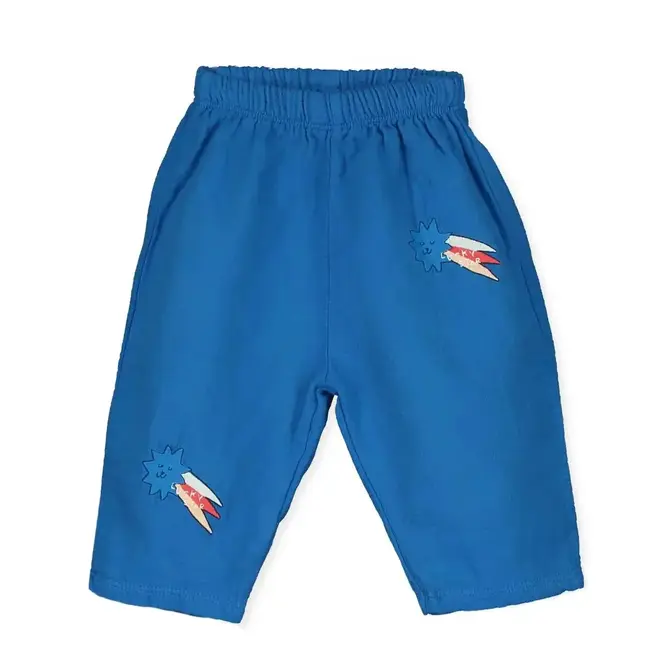 Lötiekids - Muslin baby wide pant Lucky stars/Royal blue